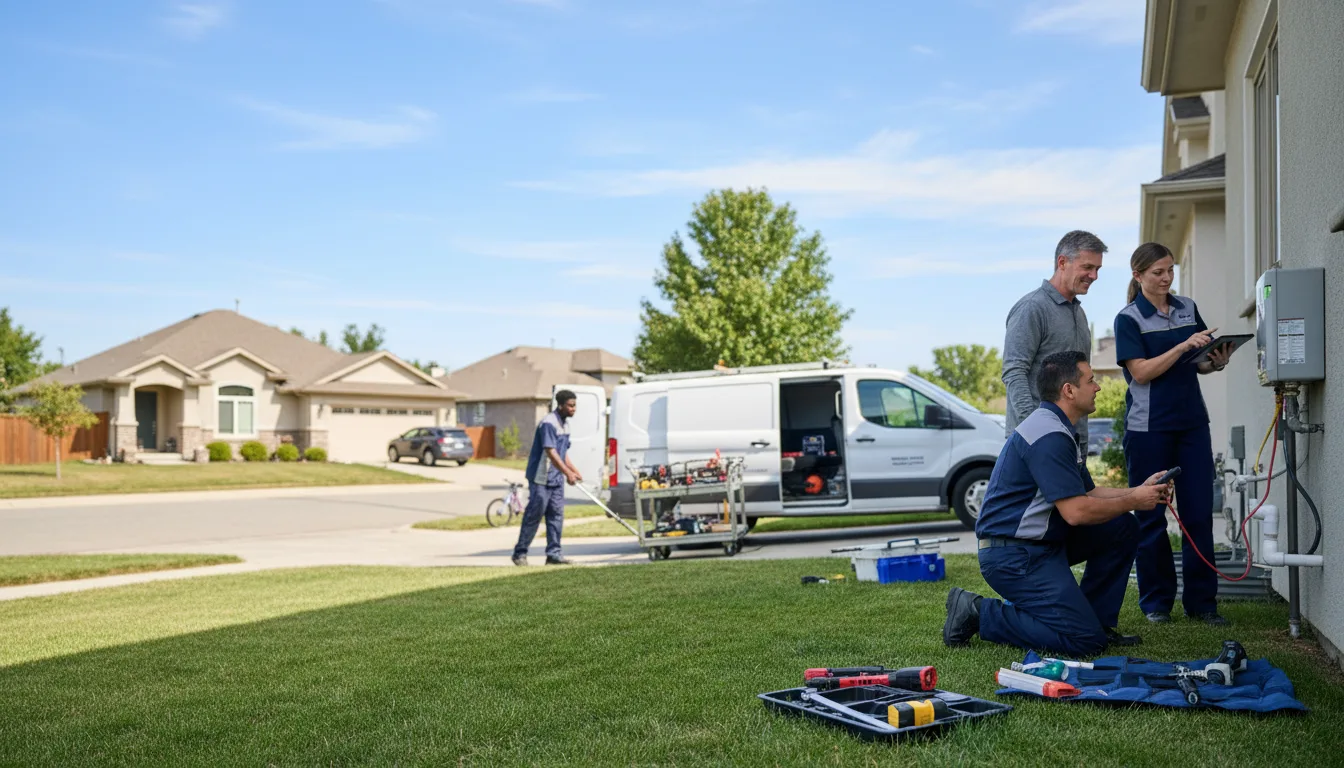Tankless water heater service in Art, TX